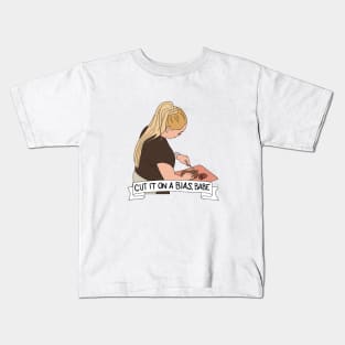 Darcy on a Bias Kids T-Shirt